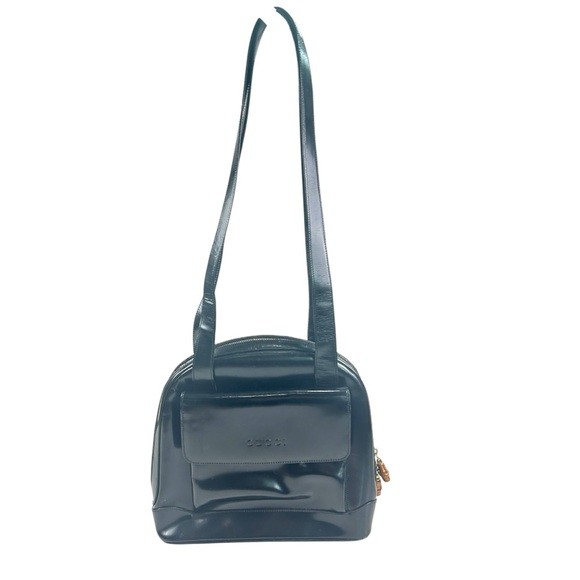 Gucci Handbags - Gucci Vintage Black Leather Shoulder Bag